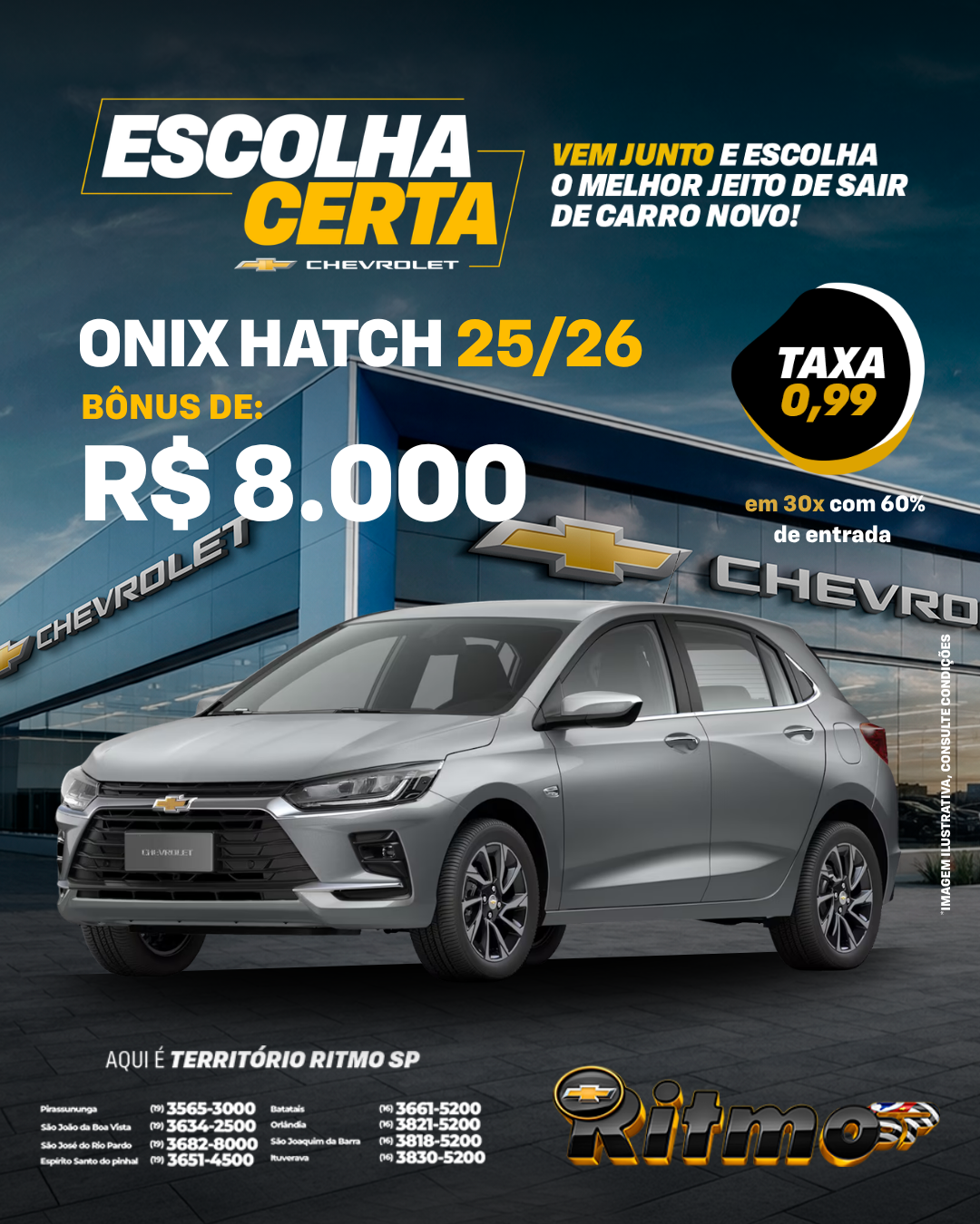 Chevrolet Onix oferta especial